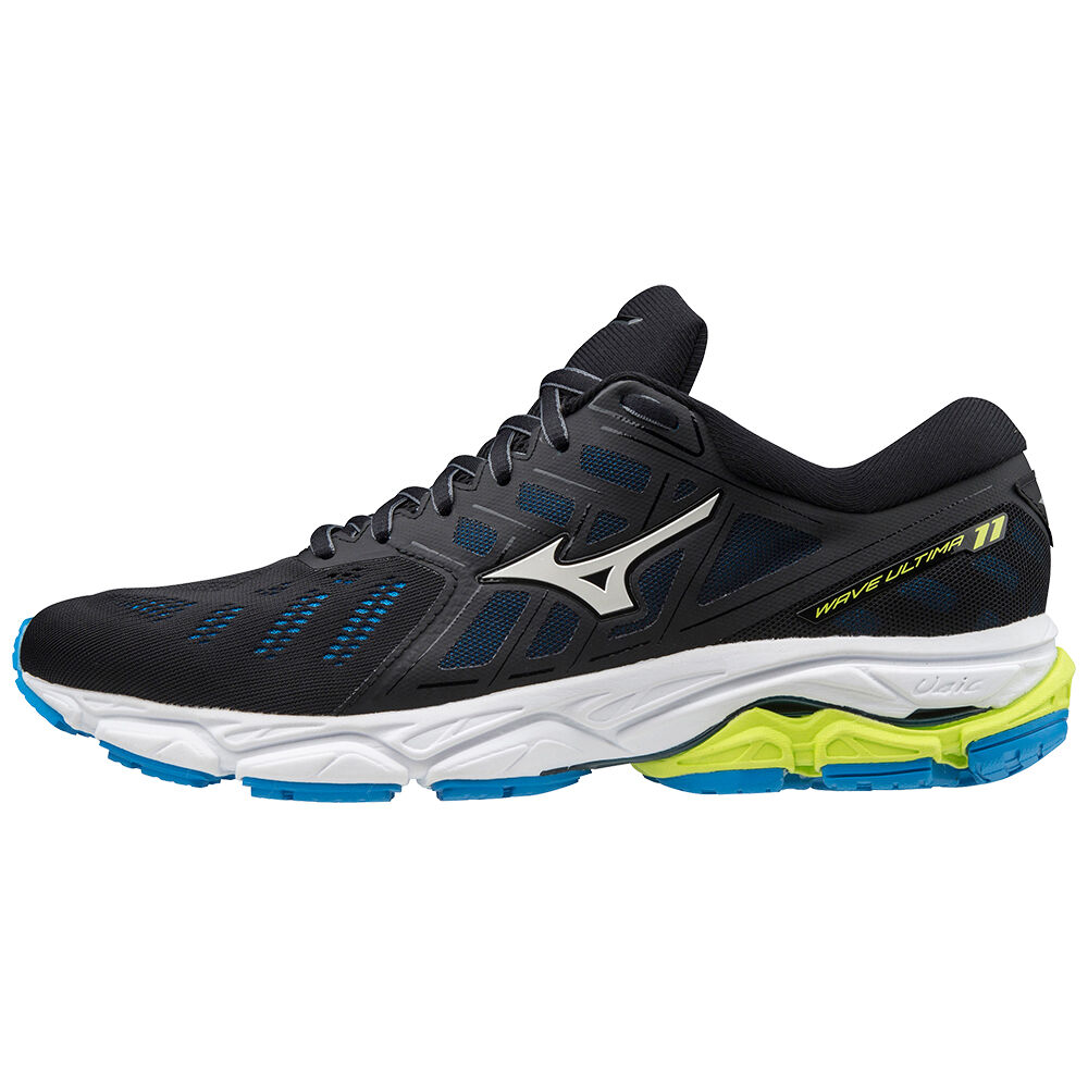 Mizuno Men's Wave Ultima 11 Running Shoes Black/White/Blue (J1GC190943-LFX)